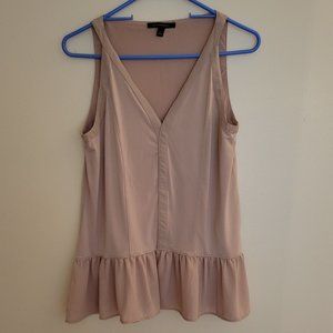 Blush pink spaghetti strap blouse